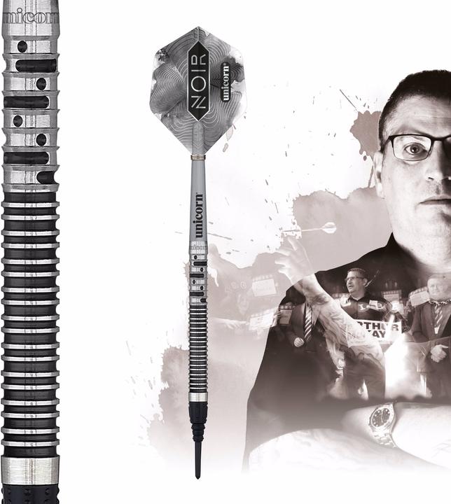 Unicorn Fase 5 campione del mondo Gary NOIR Anderson scatola di presentazione delle freccette morbide (18 g)