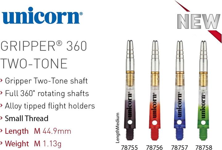 Produktbild Unicorn Gripper 360 TWO-TONE Aluminium-Drehtops mit Polycarbonatshaft (M (45 mm))