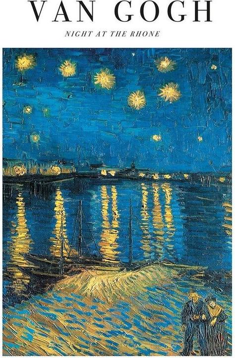 Image du produit Van Gogh - Imprimé NIGHT AT THE RHONE (40 x 50 cm)