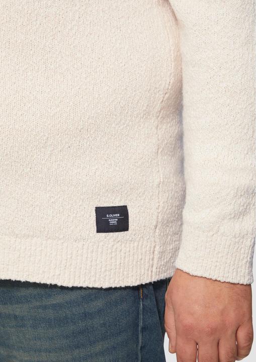 Produktbild S.Oliver Strickpullover Strukturierter Baumwollpullover mit V-Ausschnitt (4XL)