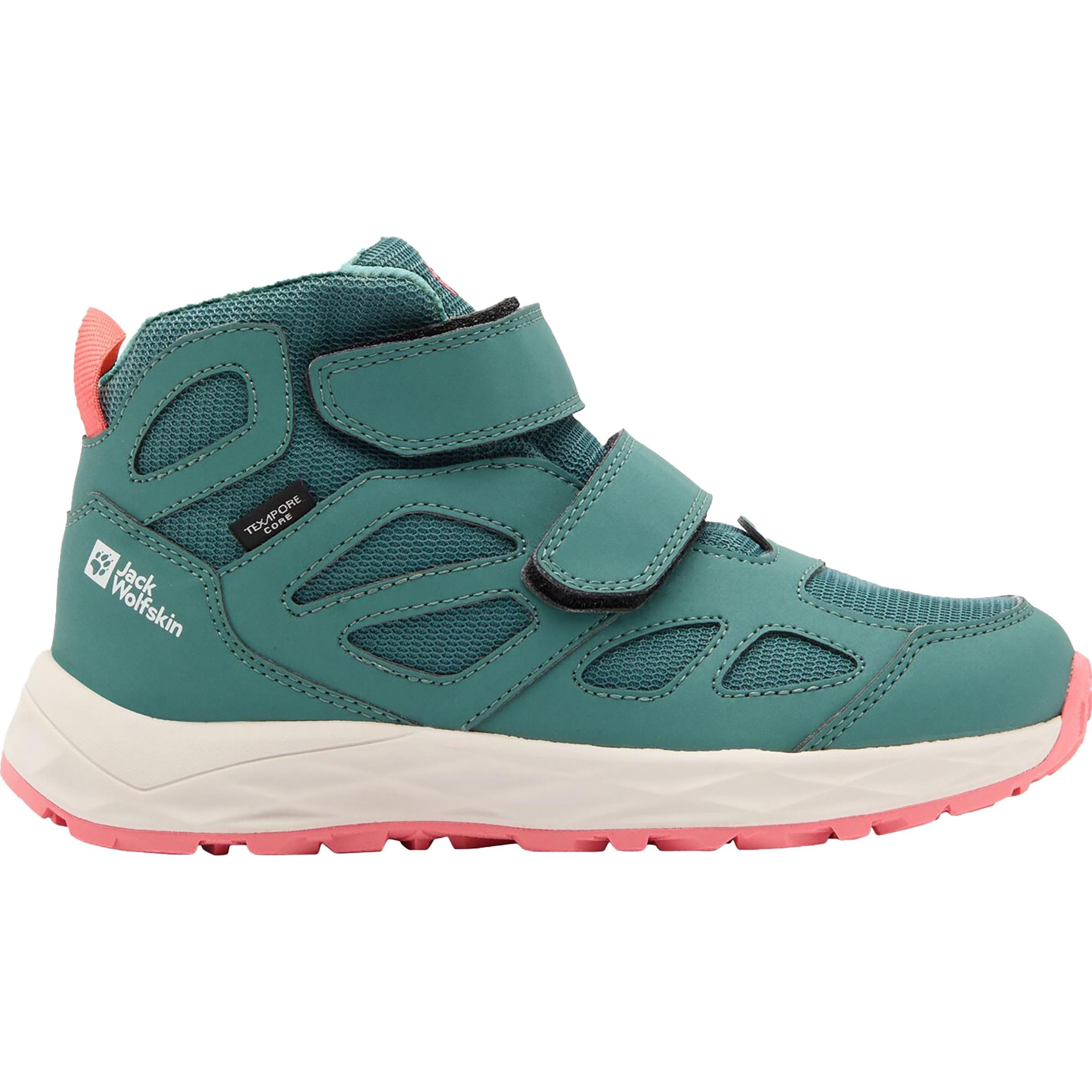 Jack Wolfskin, Jungen, Wanderschuhe, Woodland 2 Texapore Mid Vc K (30), Grün
