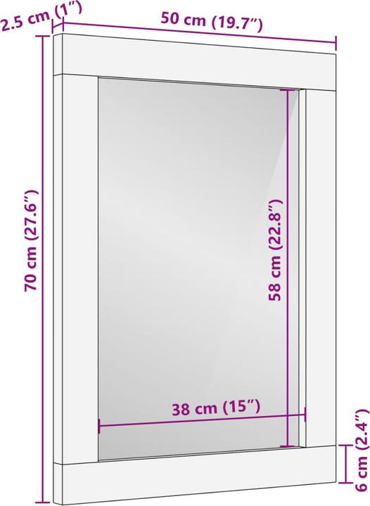 Immagine prodotto vidaXL Specchio da bagno e ottone