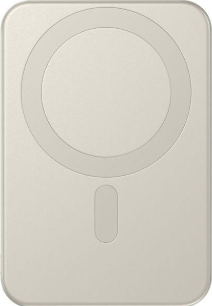 Actual product image Satechi OntheGo Magnetic Qi2 Powerbank Stand 5000 mAh Sand (5000 mAh, 15 W)