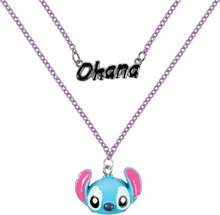 Actual product image NoName STITCH - Ohana - Necklace + Pendentif 16mm (Sterling Silver)