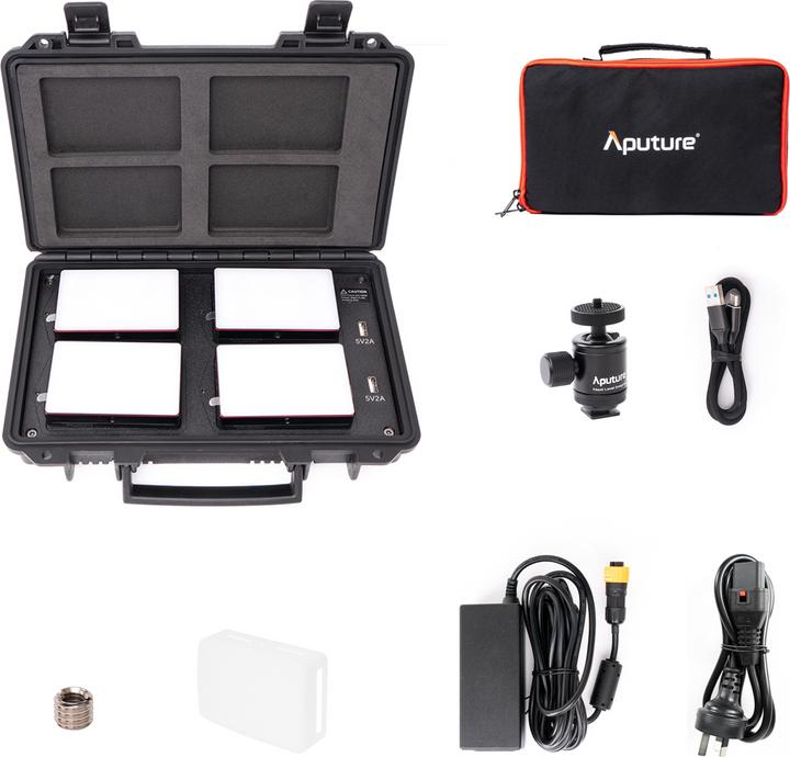 Produktbild Aputure MC4 light Travel Kit (Flächenleuchte, Videoleuchte)
