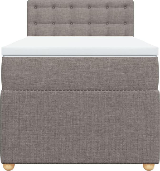 Produktbild vidaXL Bo x springbett mit Matratze 90 x 190 cm Stoff (90 x 190 cm)