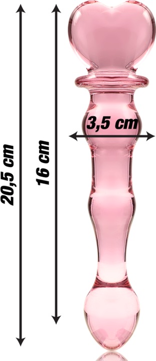 Image du produit Ibiza NEBULA SERIES BY ™ - MODÈLE 21 GODEMICHÉ VERRE BOROSILICATÉ 20,5 X 3,5 CM ROSE