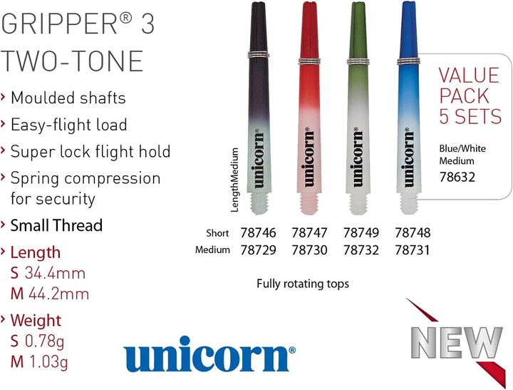 Productafbeelding Unicorn Grijper 3 TWEE TONEN Schacht (S (35 mm))