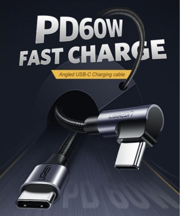 Image du produit Ugreen USB C – USB C (2 m, USB 2.0)