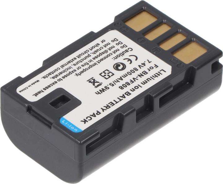 Actual product image AccuCell Battery JVC BN-VF808 U, BN-VF815 U (Camera battery)