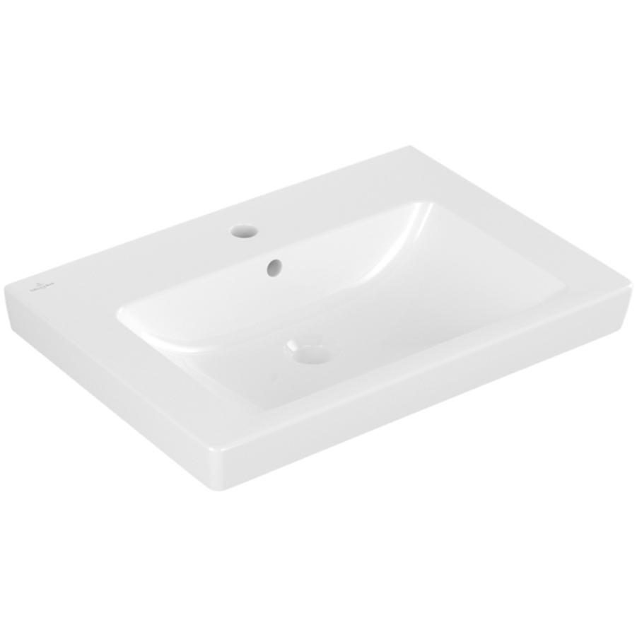 Villeroy & Boch, Waschbecken, Waschtisch Subway 2.0 65 cm wei mit Beschichtung 711365R1 (470 mm, 650 mm)