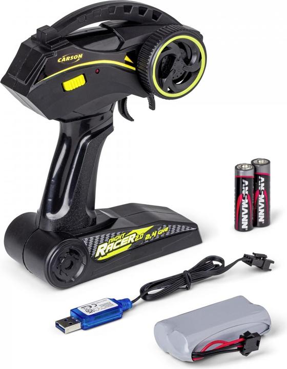 Actual product image Carson 1:10 Night Racer 2.0 2.4G 100% RTR yellow (RTR Ready-to-Run)
