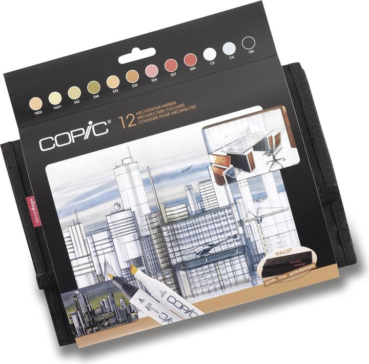Copic Architekturfarben (Grey, 7 mm, 12 x)