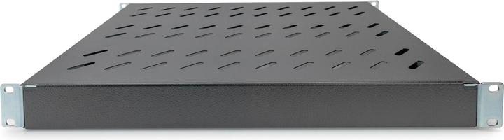 Productafbeelding Digitus 1U plank voor 48,3cm 19inch netwerkkast RAL9005 zwart voor 600mm diepe...