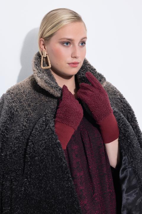 Immagine prodotto Ulla Popken Guanti con teddy e orlo con risvolto