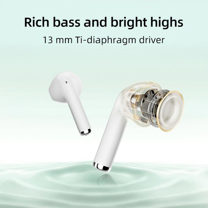 Actual product image QCY Alipods Lite TWS in-ear Bluetooth 5.3 wireless headphones - white (ANC, 28 h, Wireless)