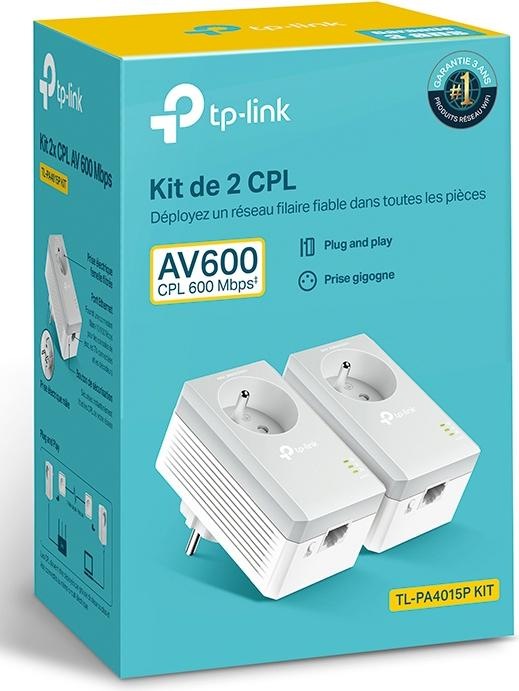 Productafbeelding TP-Link TL-PA4015PKIT Ingebouwde Ethernetpoort (e) (500 Mbit/s)