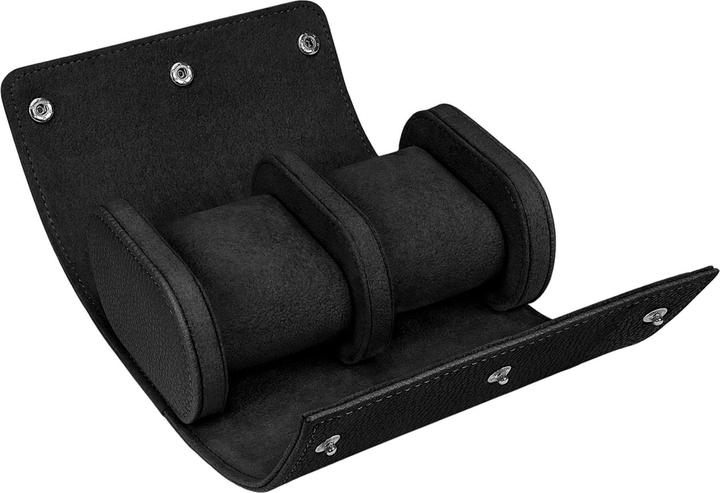 Produktbild Windrose Reise-Uhrenetui (2 Uhren) schwarz