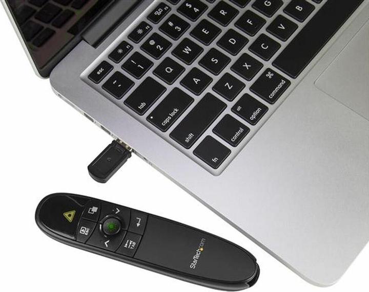 Immagine prodotto StarTech Telecomando per presentazioni senza fili con puntatore laser verde - 27 m - USB Presentazione C