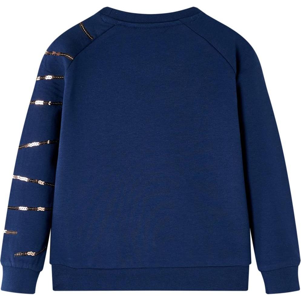 Thumbnail - VidaXL, Unisex, Pullover, Kinder-Sweatshirt Marineblau 92,Material: 95 % Baumwolle. 5, Blau, (92)