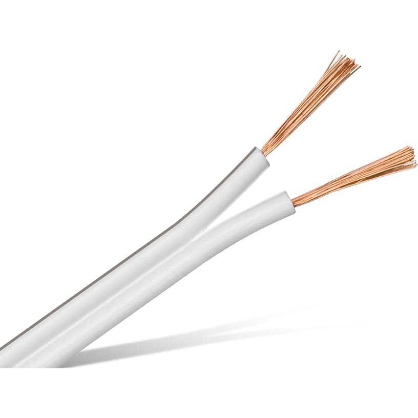 Purelink Lautsprecherkabel, 2x1,5², 25 m, weiss, CCA (25 m, 1.50 mm²), Lautsprecherkabel, Weiss