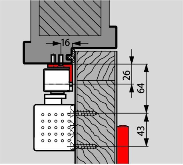 Produktbild Dormakaba Sturzfutterwinkelset zu G-SR/BG (Balkontür, Eingangstür, Holztür, Zimmertür, Indoor)