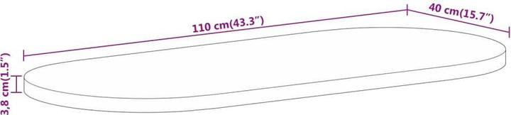Produktbild vidaXL Tischplatte (110 x 40 cm)