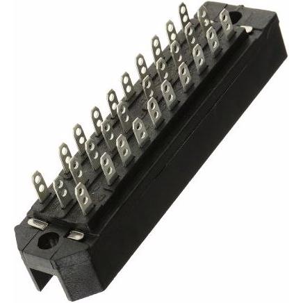 Telegärtner Federleiste B 30 Lötanschluss 30-pol J00042A0919, Elektronikkabel + Stecker