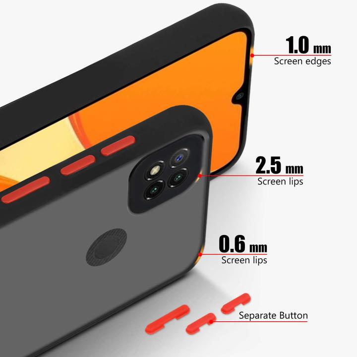 Actual product image Cadorabo Bumper Case for Xiaomi RedMi 9C / RedMi 10A Hybrid Matt (Xiaomi Redmi 10A, Xiaomi Redmi 9C)