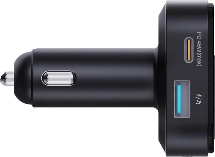 Actual product image Porodo Bluetooth FM transmitter with voice command - Black