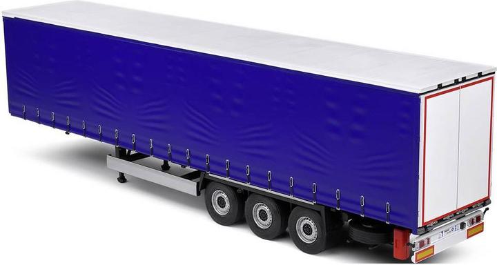 Actual product image Solido 1:24 Tarpolin trailer blue