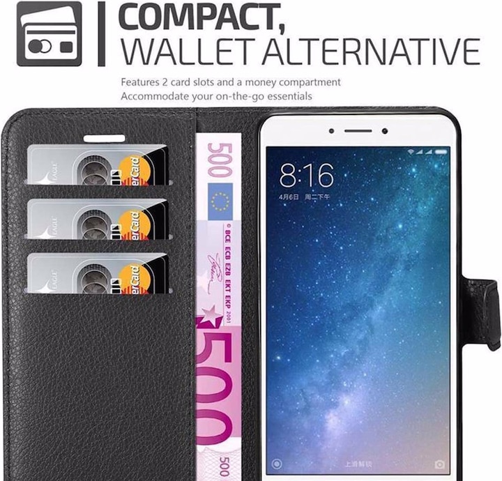 Actual product image Cadorabo Book with stand function cover (Mi Max 2)