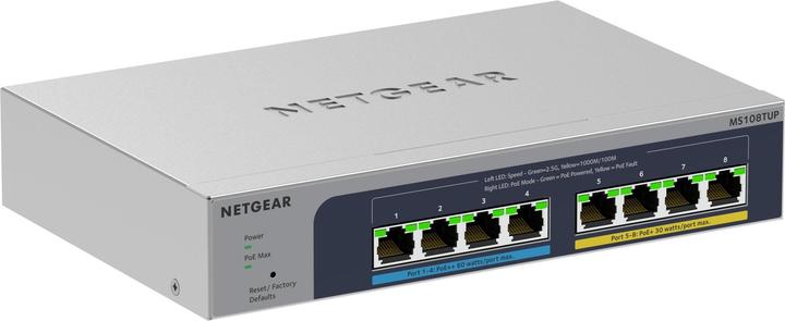 Productafbeelding Netgear MS108TUP - 1 jaar Insight Managed 8PT MG (8 Havens)