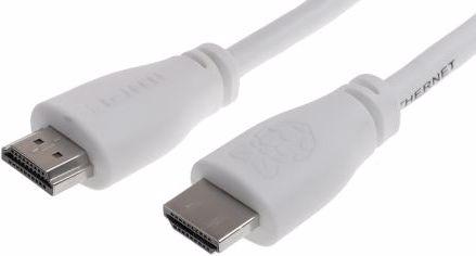 Raspberry Pi Pi CPRP020-W HDMI Cable 2 m HDMI Type A (Standard) White (2 m, HDMI, 2.0)