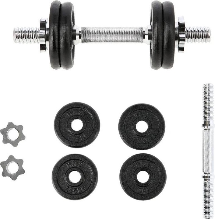 Actual product image HMS Threaded barbell SG01 4 plates (2 x 1 kg)