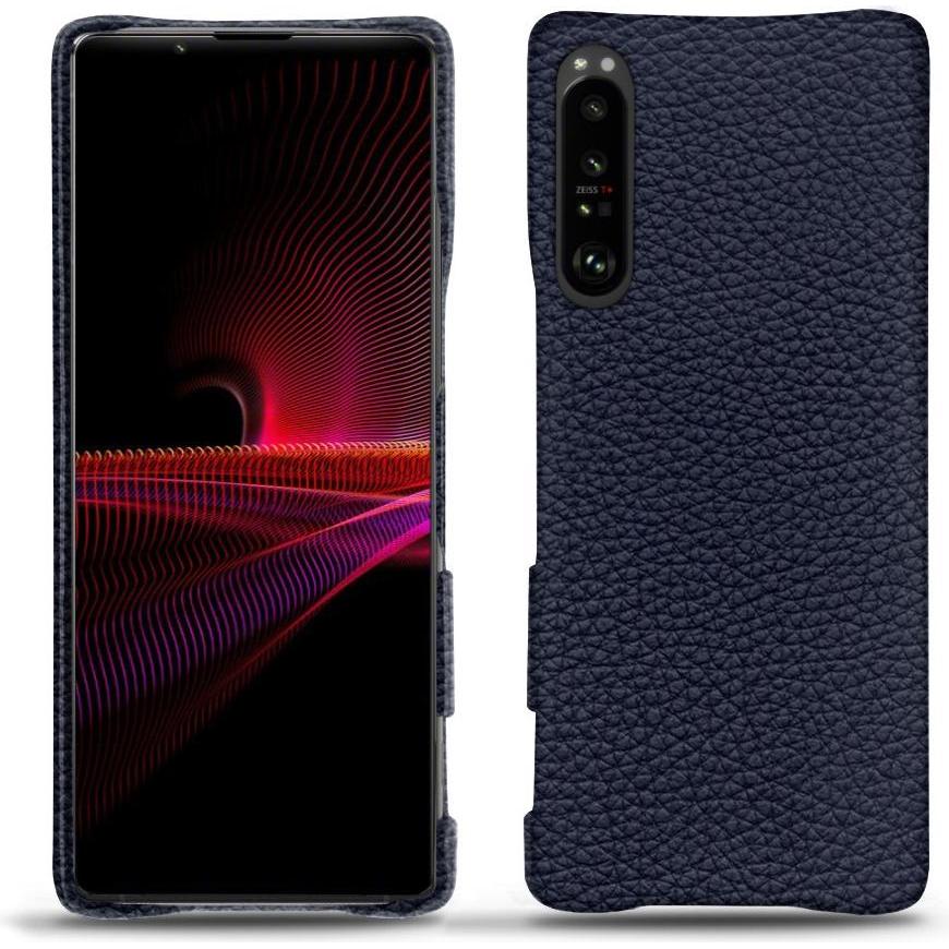 Noreve Lederschutzhülle (Sony Xperia 1 III), Smartphone Hülle, Violett