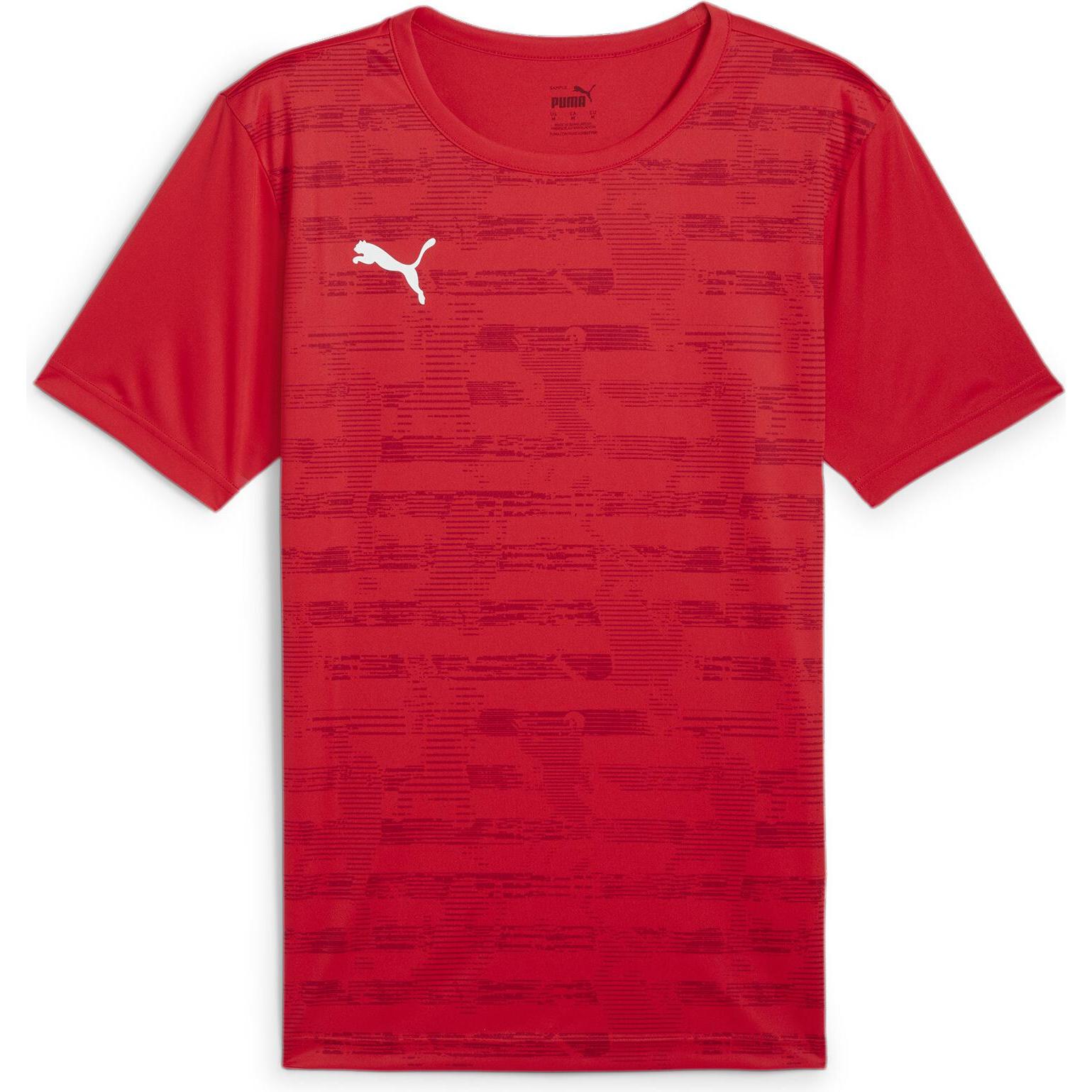 Puma, Herren, Sportshirt, individualRISE Graphic Jersey (XXL), Rot, XXL