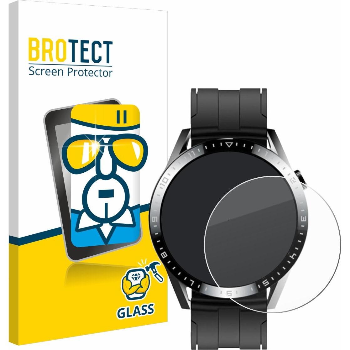 BROTECT Panzerglas Displayschutz 9H Schutzglas Glas Klar Transparent, Smartwatch Schutzfolie, Transparent