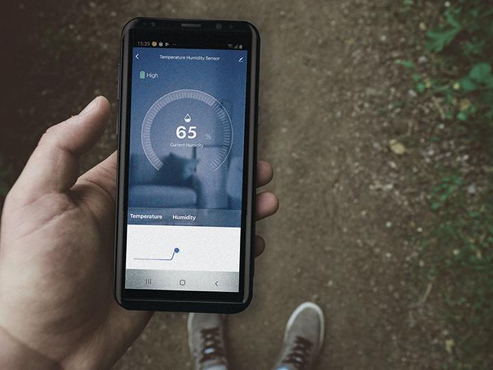 Productafbeelding LogiLink Thermo-hygro-meter, witte Wi-Fi bewaking op afstand via Smart Life App (gratis), - 1 pc.
