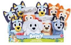 Actual product image Moose Bluey Plüsch Basic ass. (10) 6-fach ass., 20 cm hoch (20 cm)
