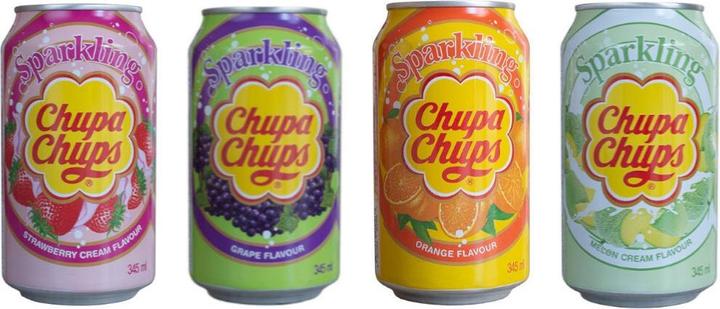 Produktbild Chupa Chups STRAWBERRY Cream Kiste (24 x 35 cl)