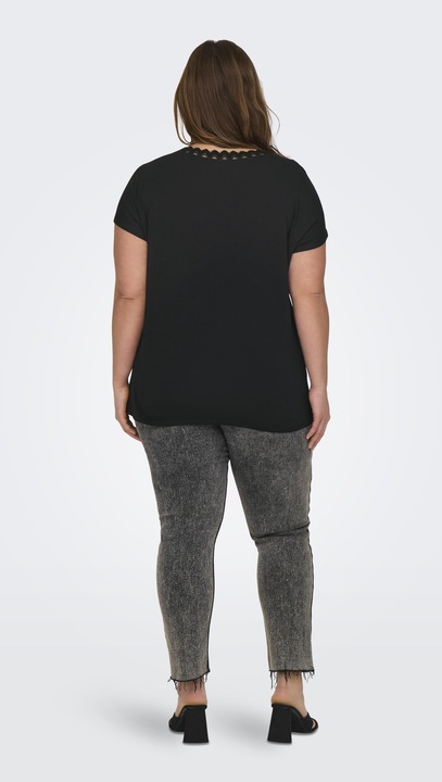 Produktbild Only Normal geschnitten V-Ausschnitt Curve Top T-shirt (M)