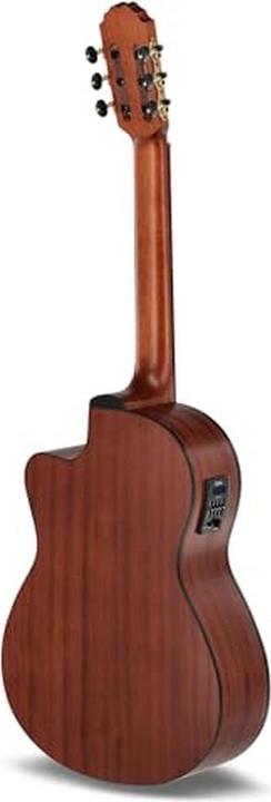 Image du produit Manuel Rodriguez Électro-acoustique cutaway, son chaud et riche, pour débutants et confirmés (Guitare acoustique, Dos : acajou sapelli, Cordes : Hannabach 600HT, Lame supérieure : épicéa massif, Cou : Okoumé)