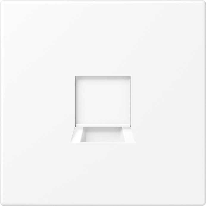 JUNG, Zubehör Schalterprogramm, Tragring Mod-Jack 1f LS ws glz Klemmbef LS1969-1WEWWM