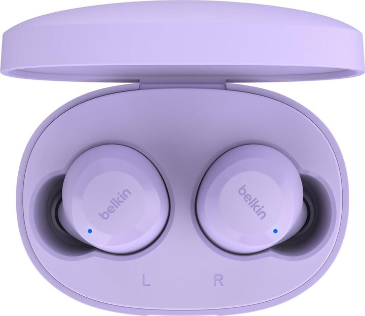 Produktbild Belkin wireless soundform bolt tws hellviolett (Keine Geräuschunterdrückung, 28 h, Kabellos)