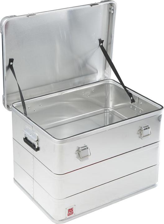Actual product image RS PRO alum transit case, size in 63x46.5x48cm