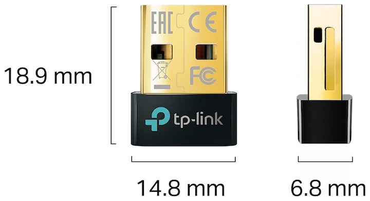 Actual product image TP-Link UB500 Bluetooth 5.0 Nano USB Adapter (Channels)