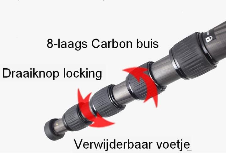 Actual product image Kingjoy MP-329M Carbon + VT-20M Monopod (Carbon)