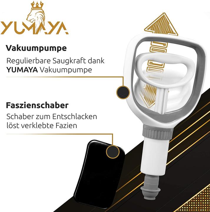 Produktbild Yumaya Schröpfgläser mit Vakuumpumpe und Ventil