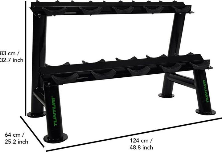 Image du produit Tunturi modularer Profi Hantelständer Ablagen